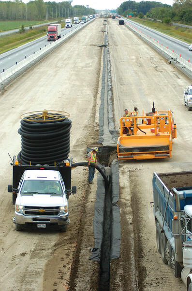Singlewall Installation Along Highway